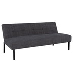 Hroth Adjustable Futon Sofa Bed,5 Adjustable Backrest Angles, Convertible Bed Settee, Sofa 3 Seater Suitable for Living Rooms, Bedrooms and Apartments,Easy-to-Assemble Foldable Sofa (Dark Grey)