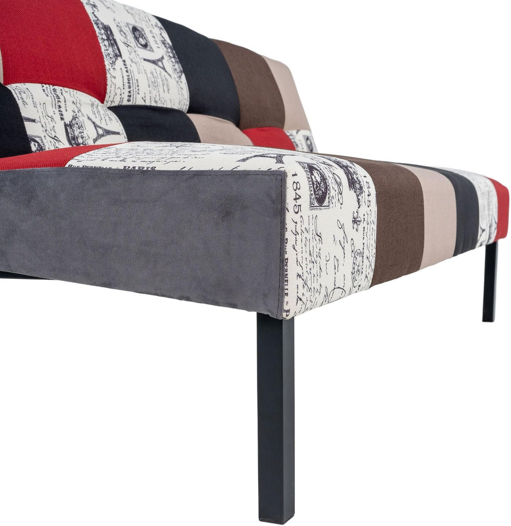 Hroth 3 Seater Folding Sofa Bed,5 Adjustable Backrest Angles,Convertible Bed Settee, 3 Seater Sofa Couch Living Room/Guest Room/Home Office,Multicolored